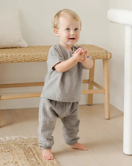 Henry Top-Blue gingham