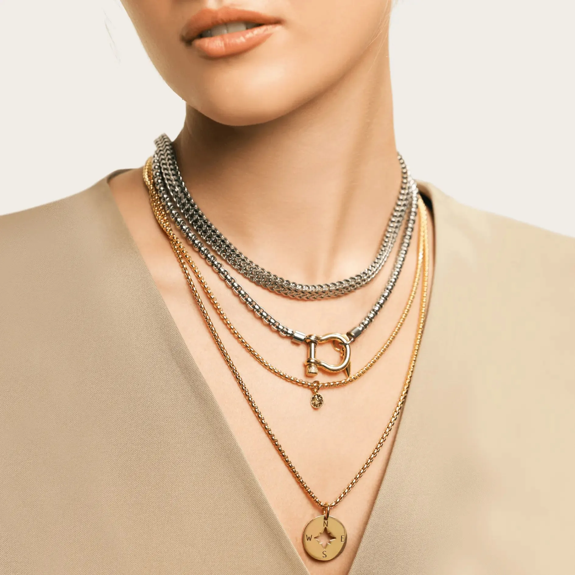 HERRADURA LAYERED NECKLACE SET