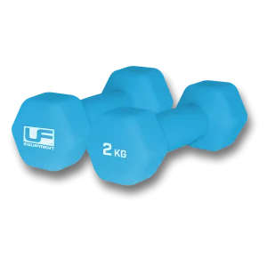 Hex Dumbbells-Neoprene Covered (Pair) 2kg