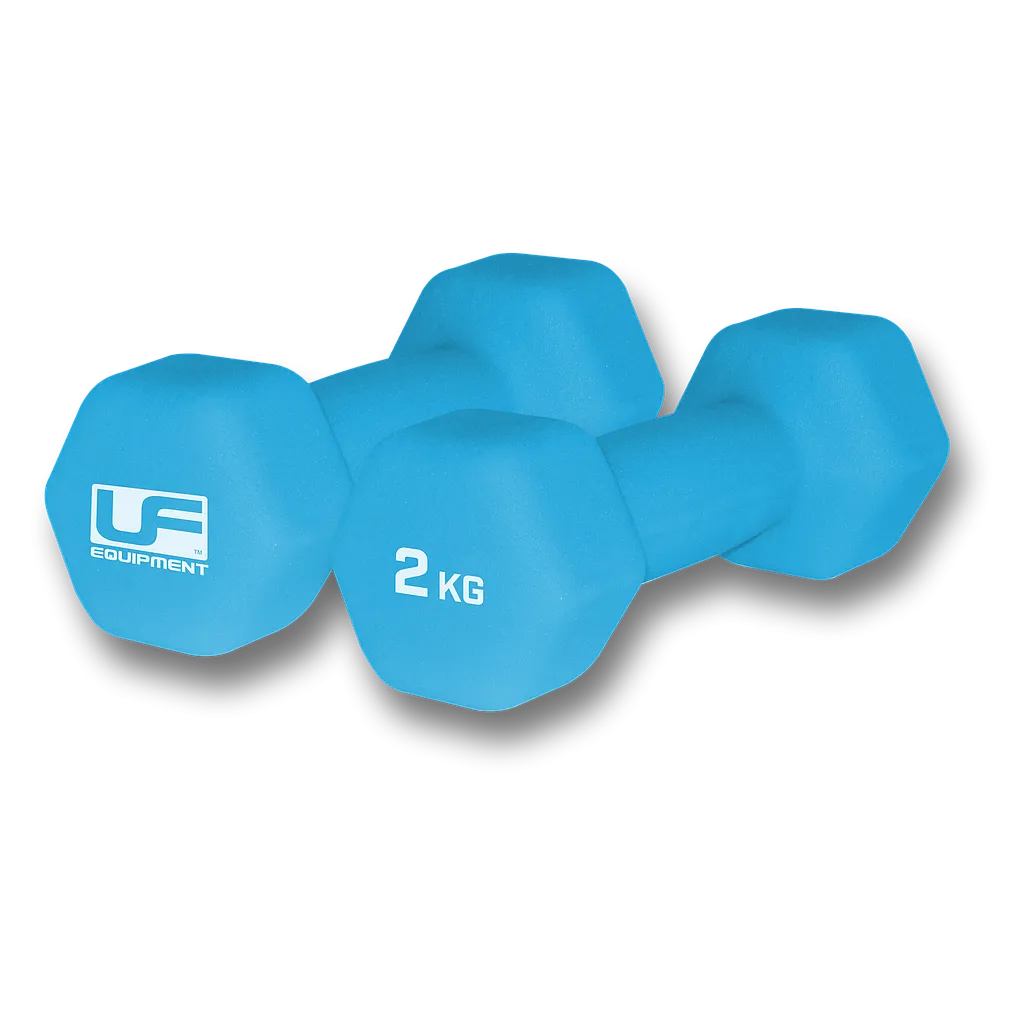 Hex Dumbbells-Neoprene Covered (Pair) 2kg