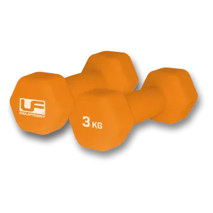 Hex Dumbbells-Neoprene Covered (Pair) 3kg