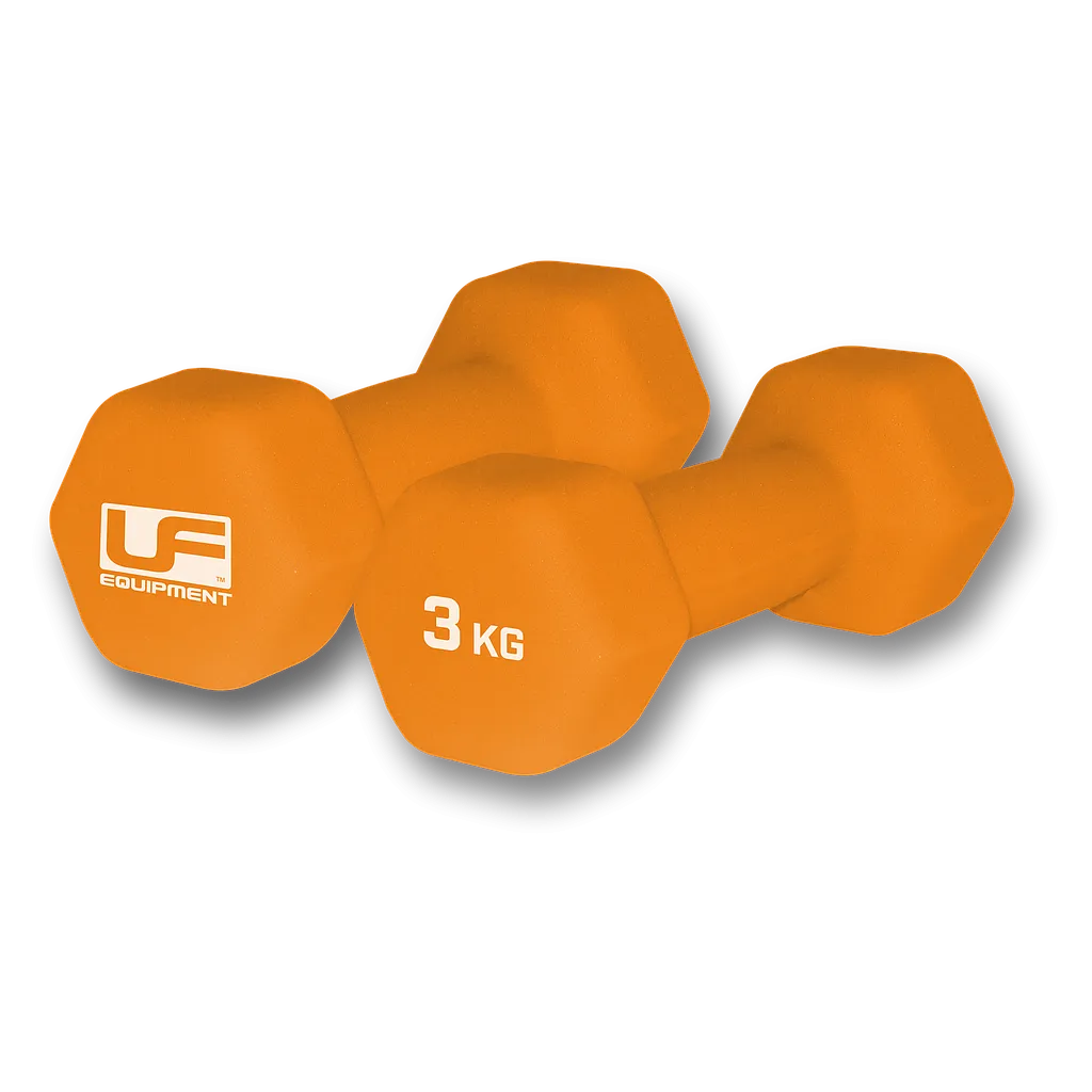 Hex Dumbbells-Neoprene Covered (Pair) 3kg