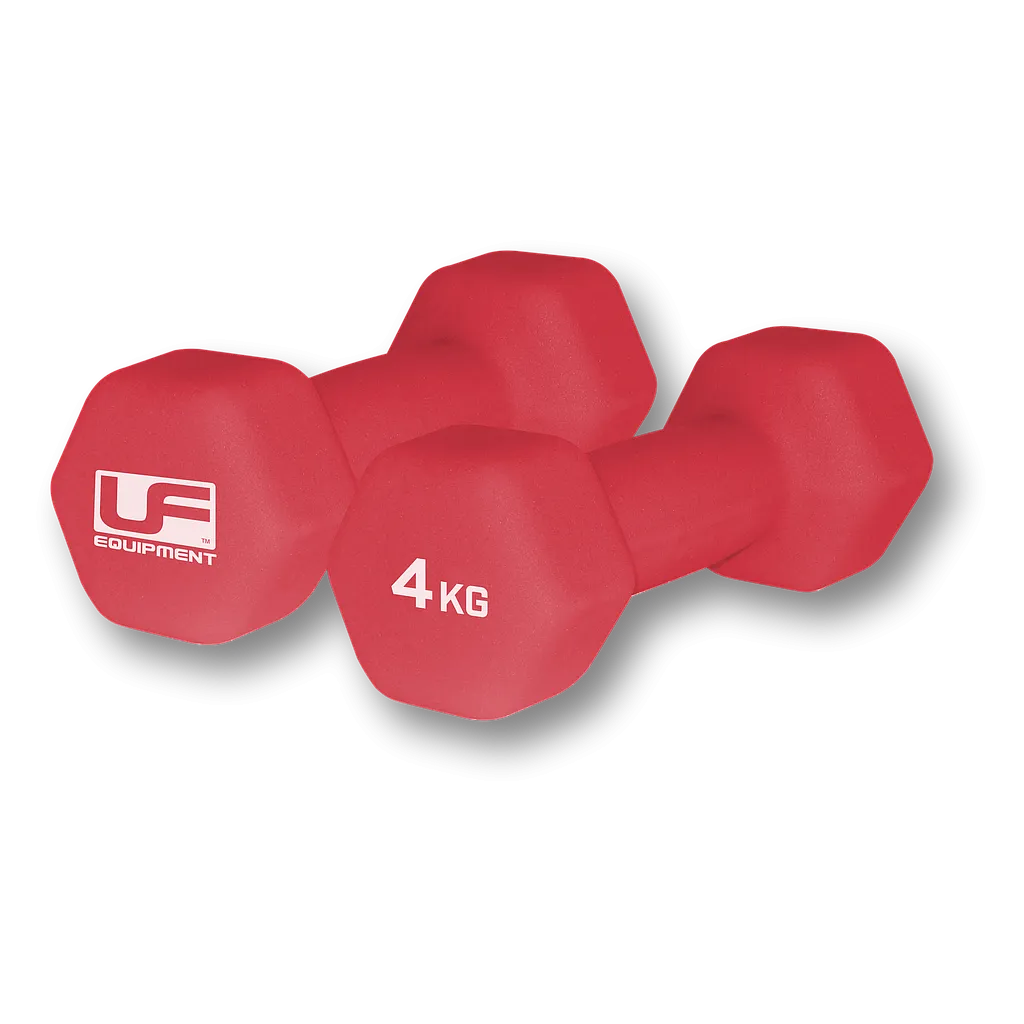 Hex Dumbbells-Neoprene Covered (Pair) 4kg