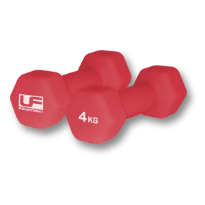 Hex Dumbbells-Neoprene Covered (Pair) 4kg