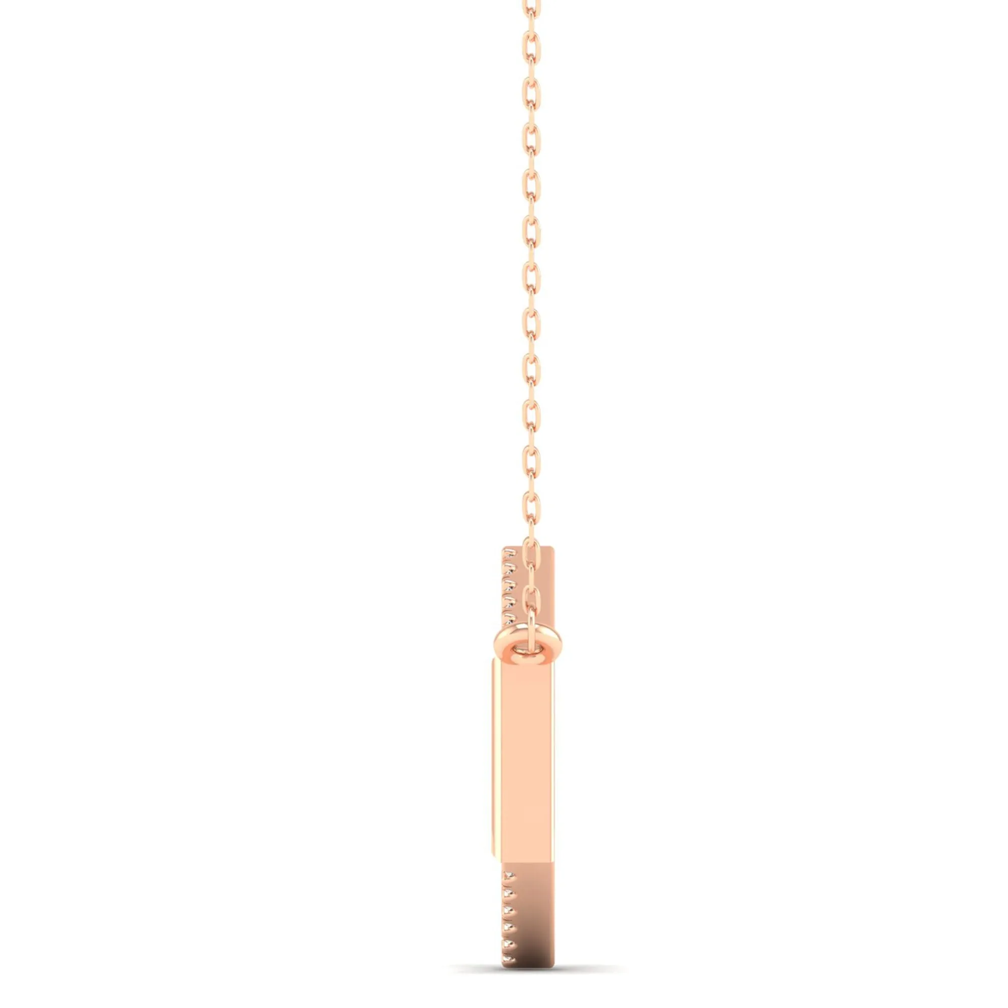 Hexagon Diamond Necklace