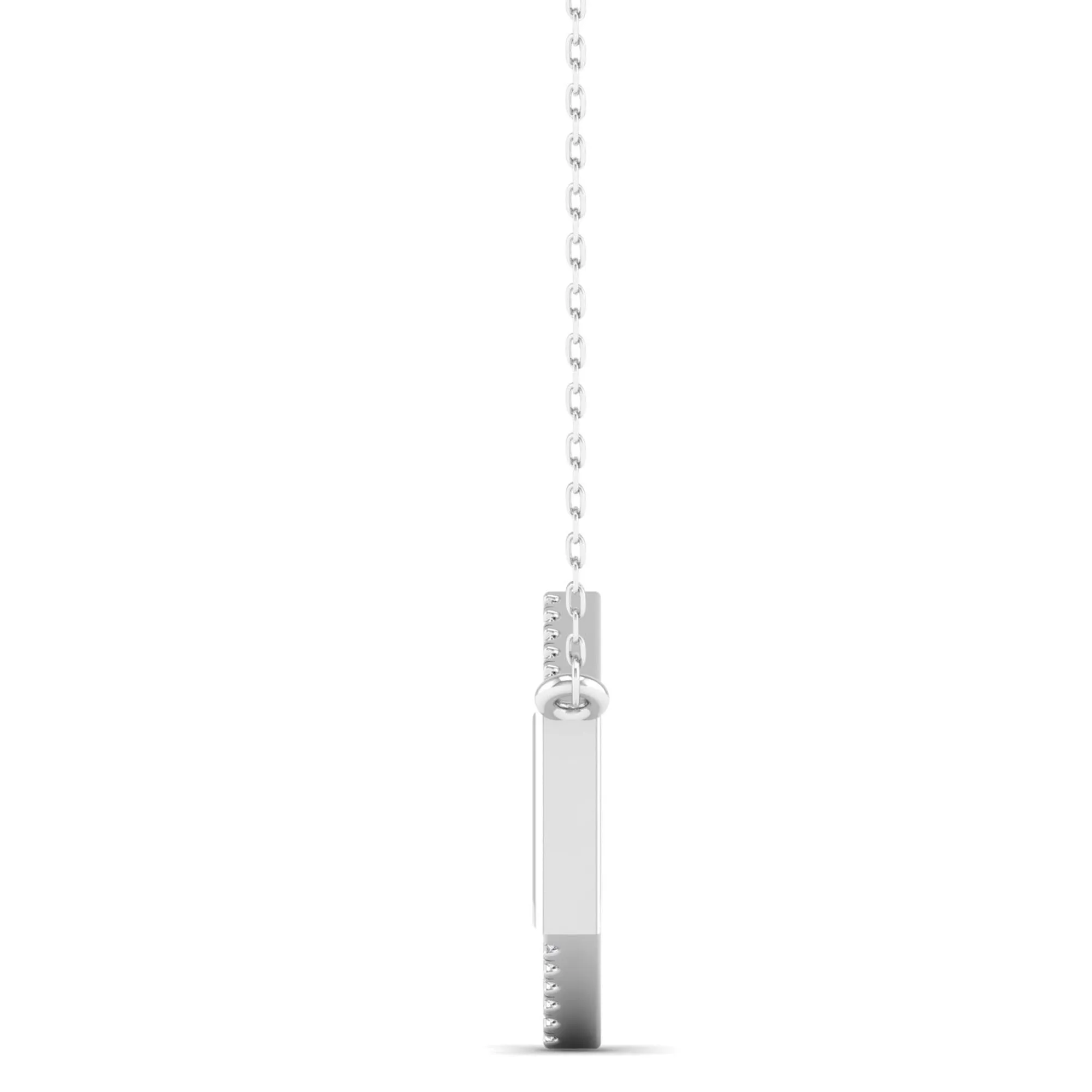 Hexagon Diamond Necklace