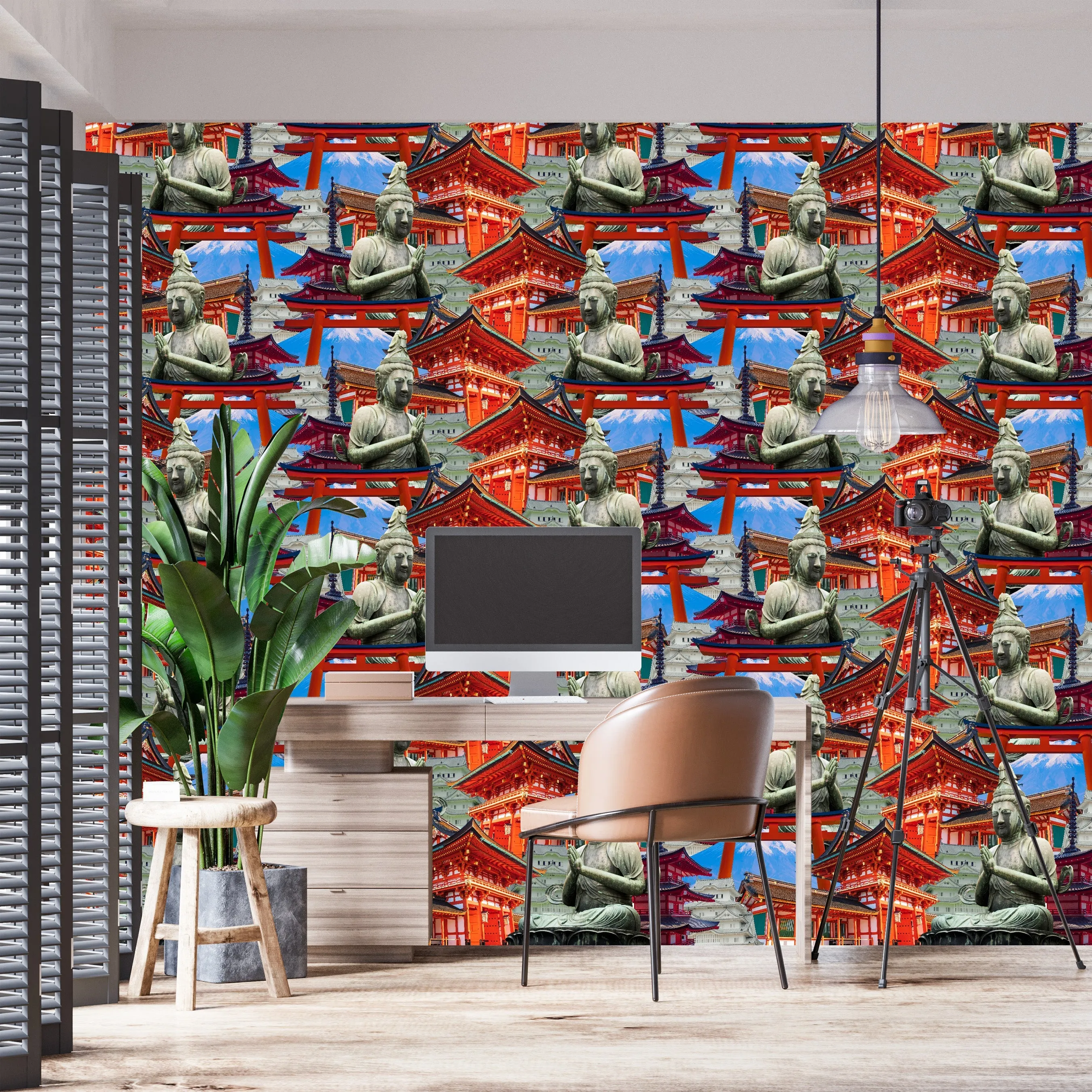 Historic Japan Acrylic Wall Panels Home Decor 2440mmm x 1220mm