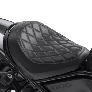 Honda Diamond Stitched Main Seat Black (Extra 25mm) 08R72-MLA-J00ZB