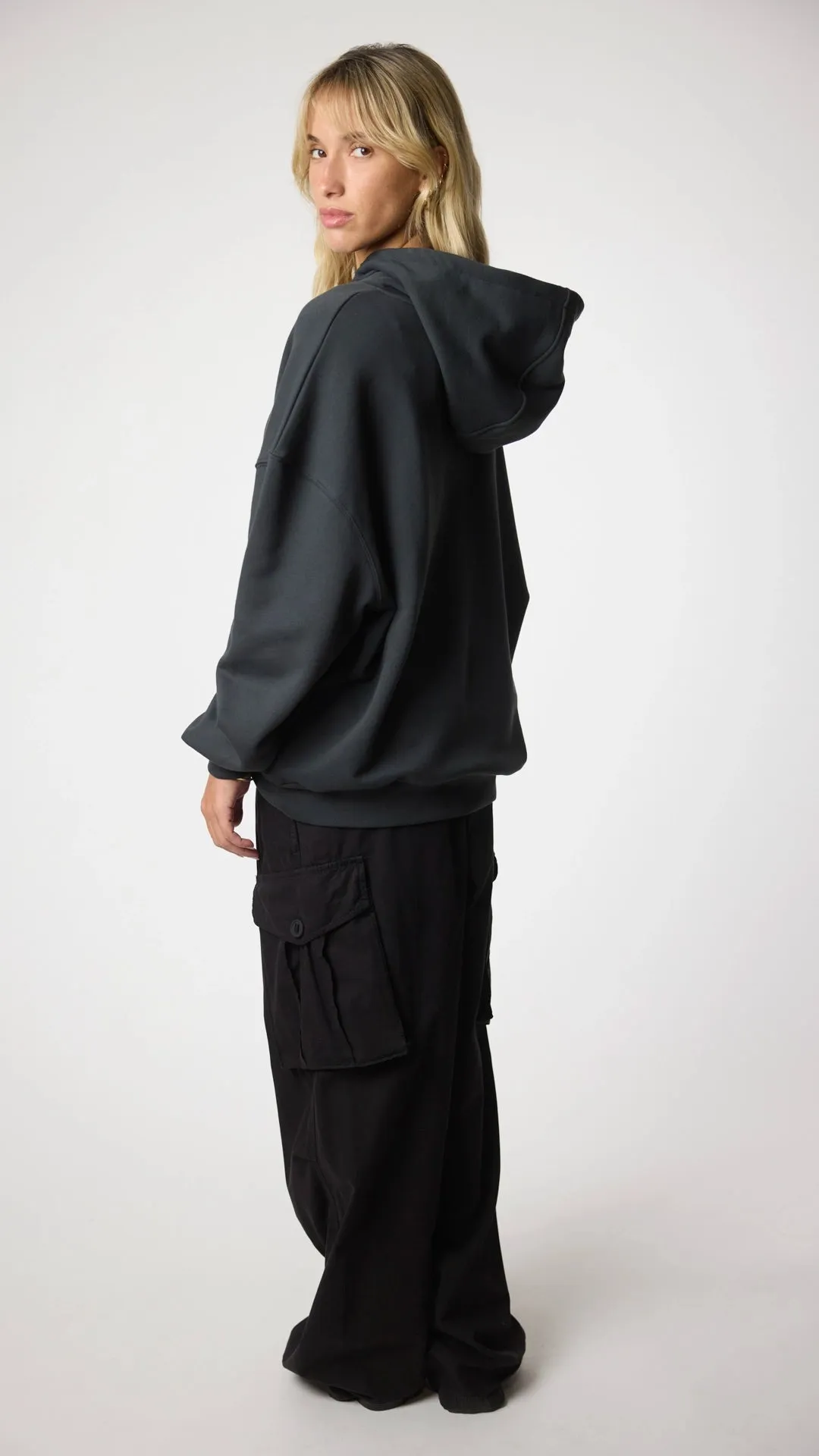 HOODIE CLEAN ANTRACITA