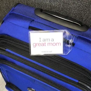 I am a great mo'™   I am relaxed™ luggage tag