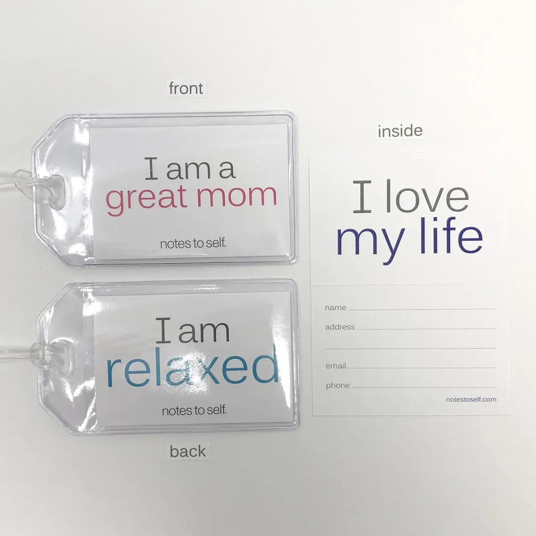 I am a great mo'™   I am relaxed™ luggage tag