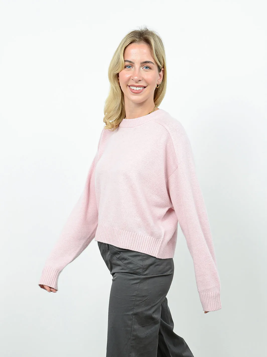 Iliana Cashmere Boxy Crewneck