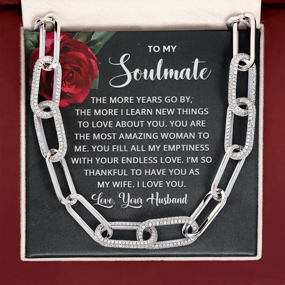 I'm thankful to have you-Forever Linked Necklace for Wife