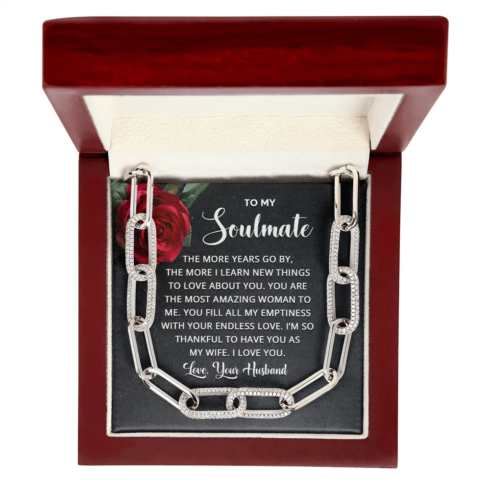 I'm thankful to have you-Forever Linked Necklace for Wife