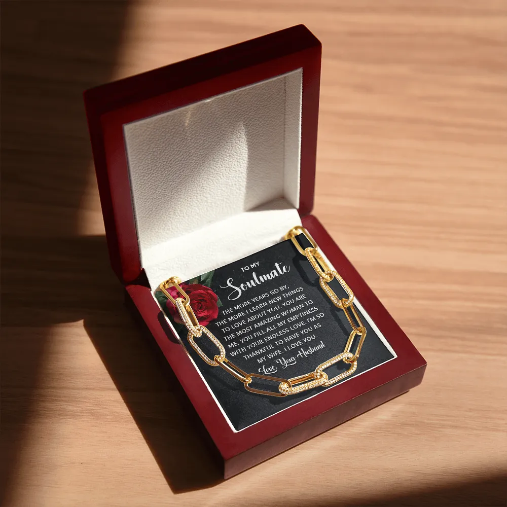 I'm thankful to have you-Forever Linked Necklace for Wife