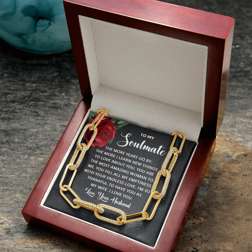 I'm thankful to have you-Forever Linked Necklace for Wife