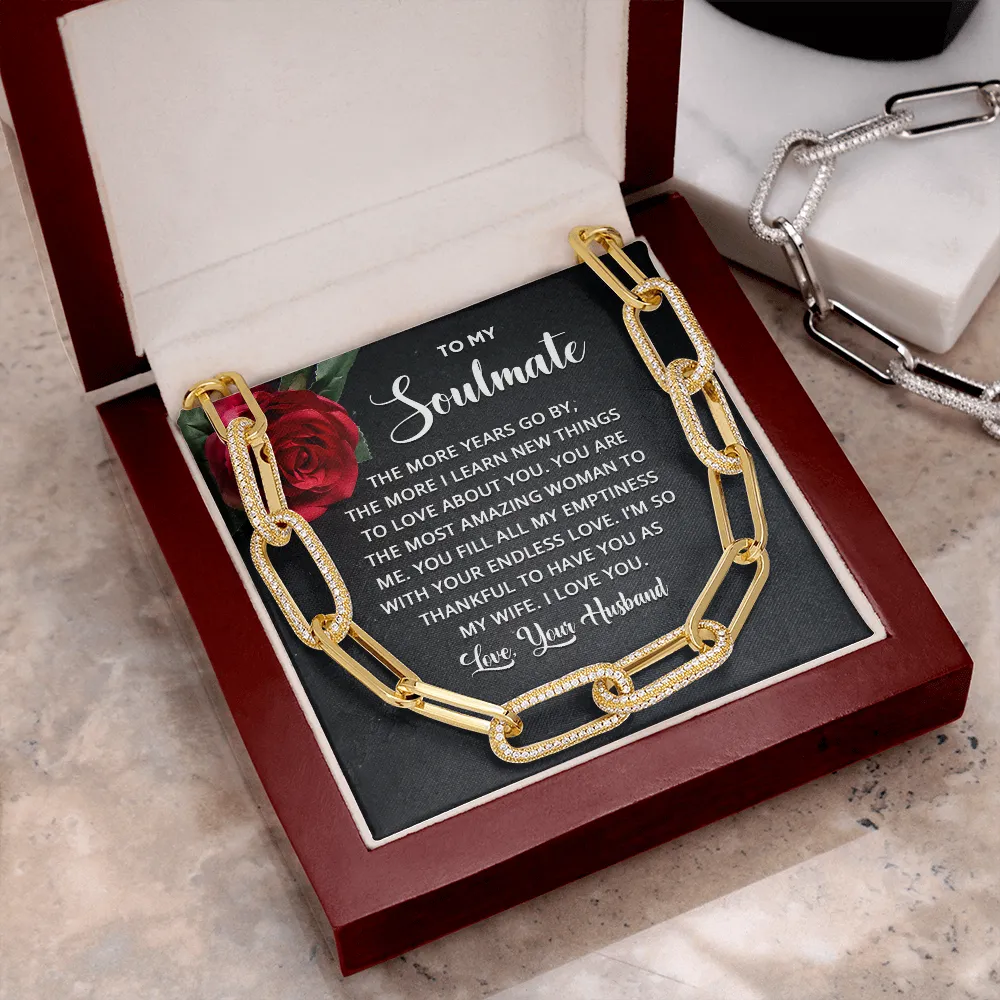 I'm thankful to have you-Forever Linked Necklace for Wife