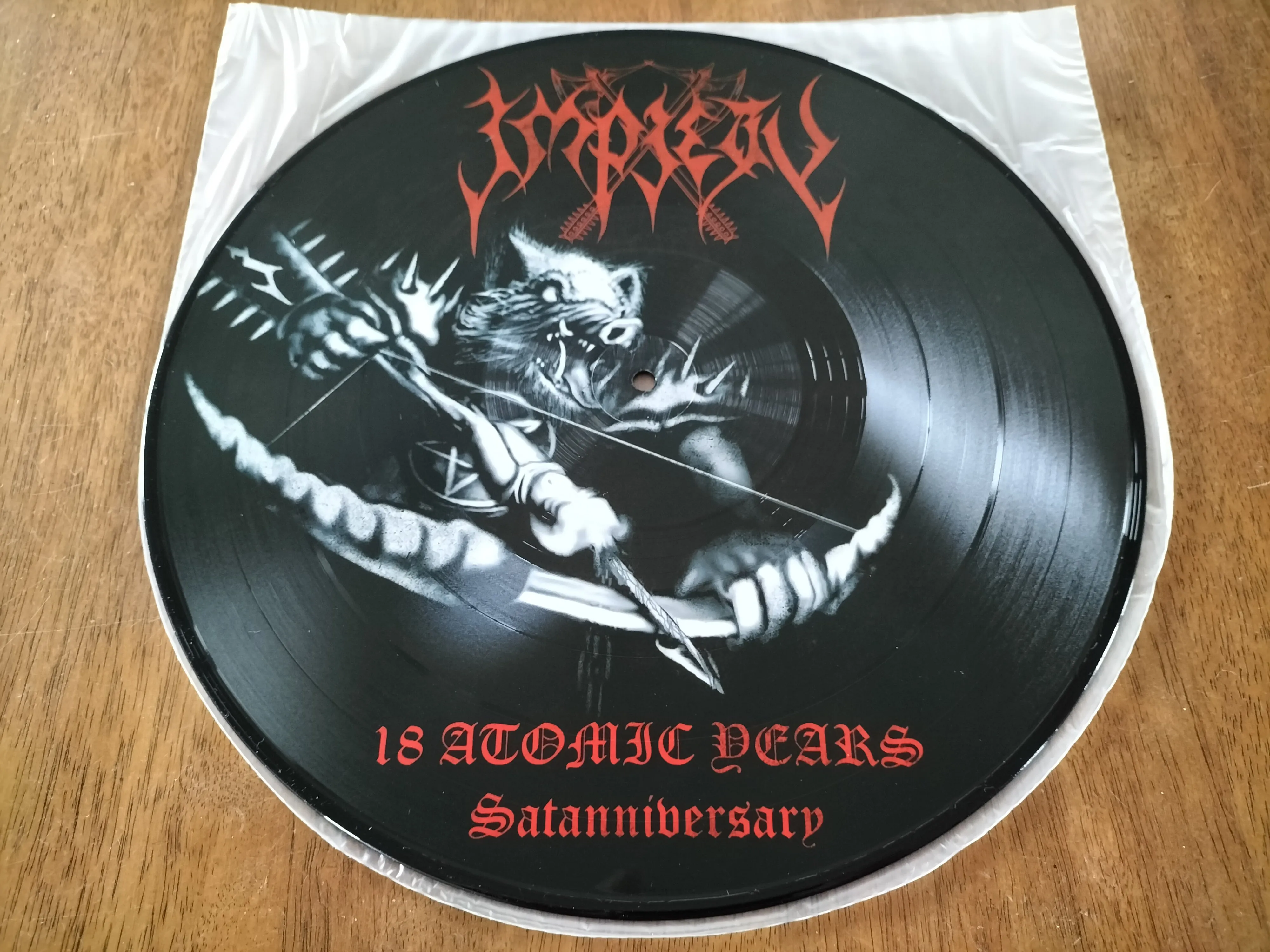 IMPIETY - 2008 - 18 Atomic Years Satanniversary LP PD