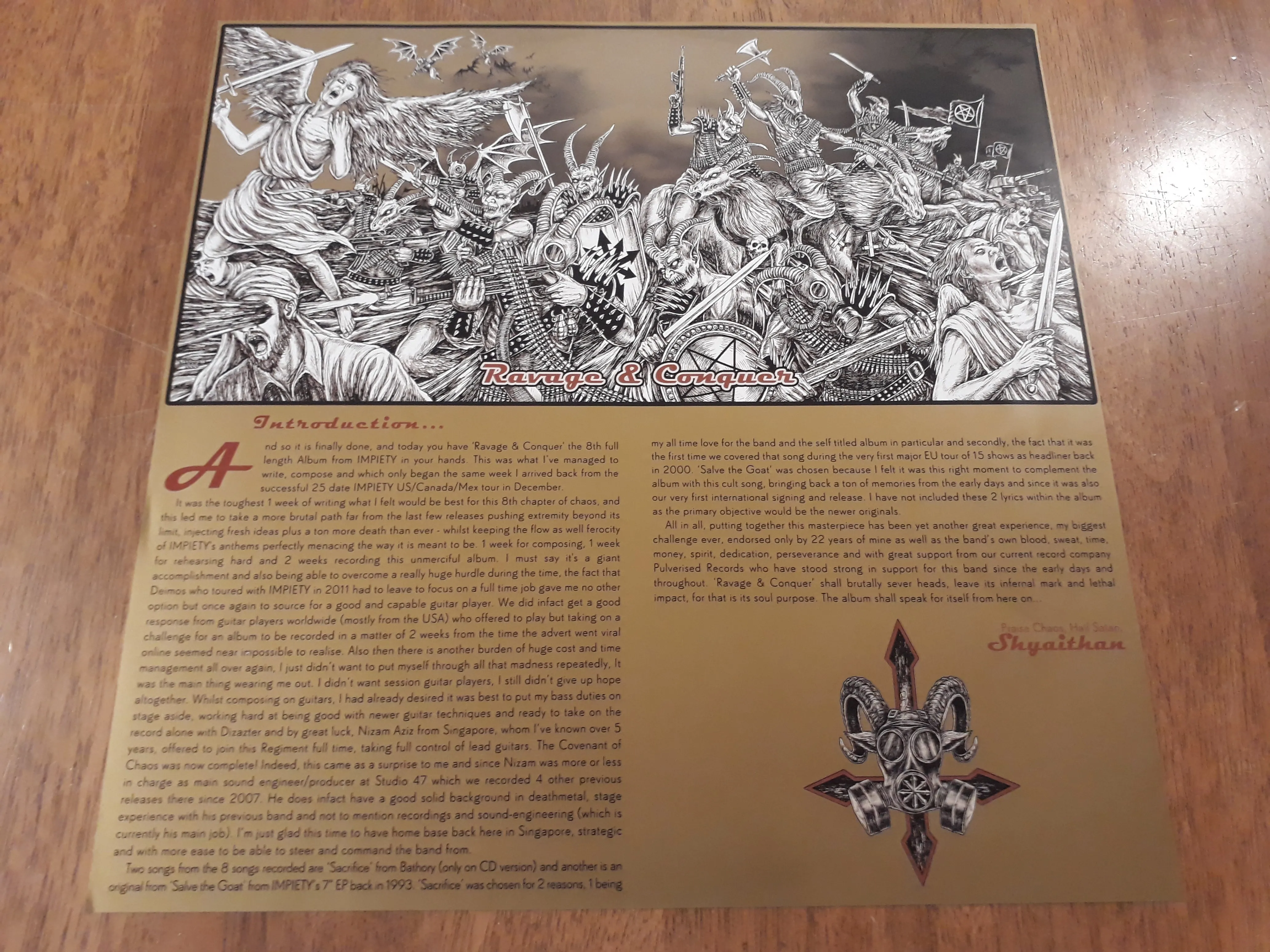 IMPIETY - 2012 - Ravage & Conquer LP