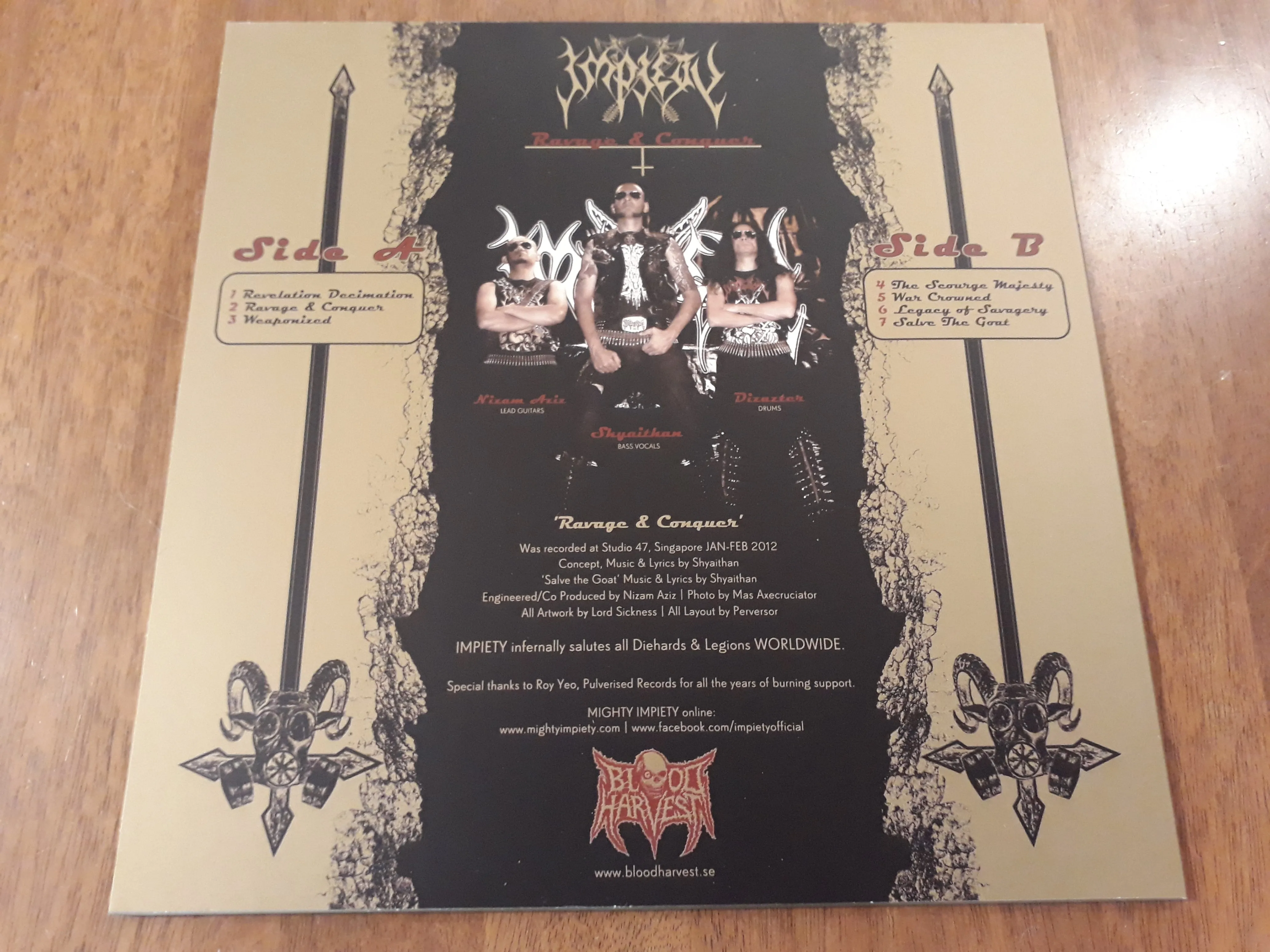IMPIETY - 2012 - Ravage & Conquer LP