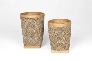 Indonesian Beaded Baskets- Natural
