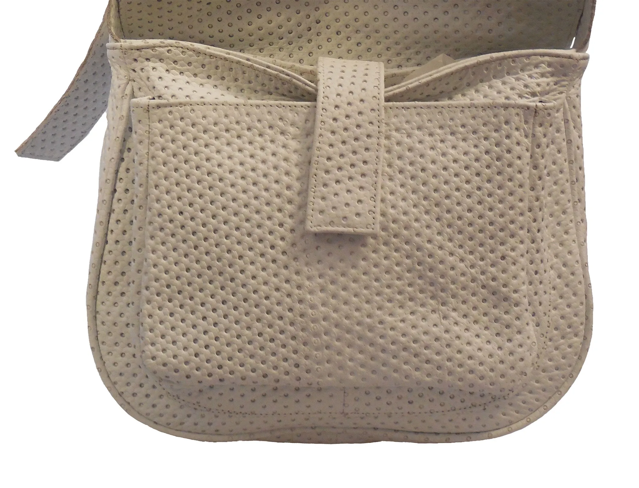 Italian Leather Handbag with Python Snake Skin Detailing -On Sale