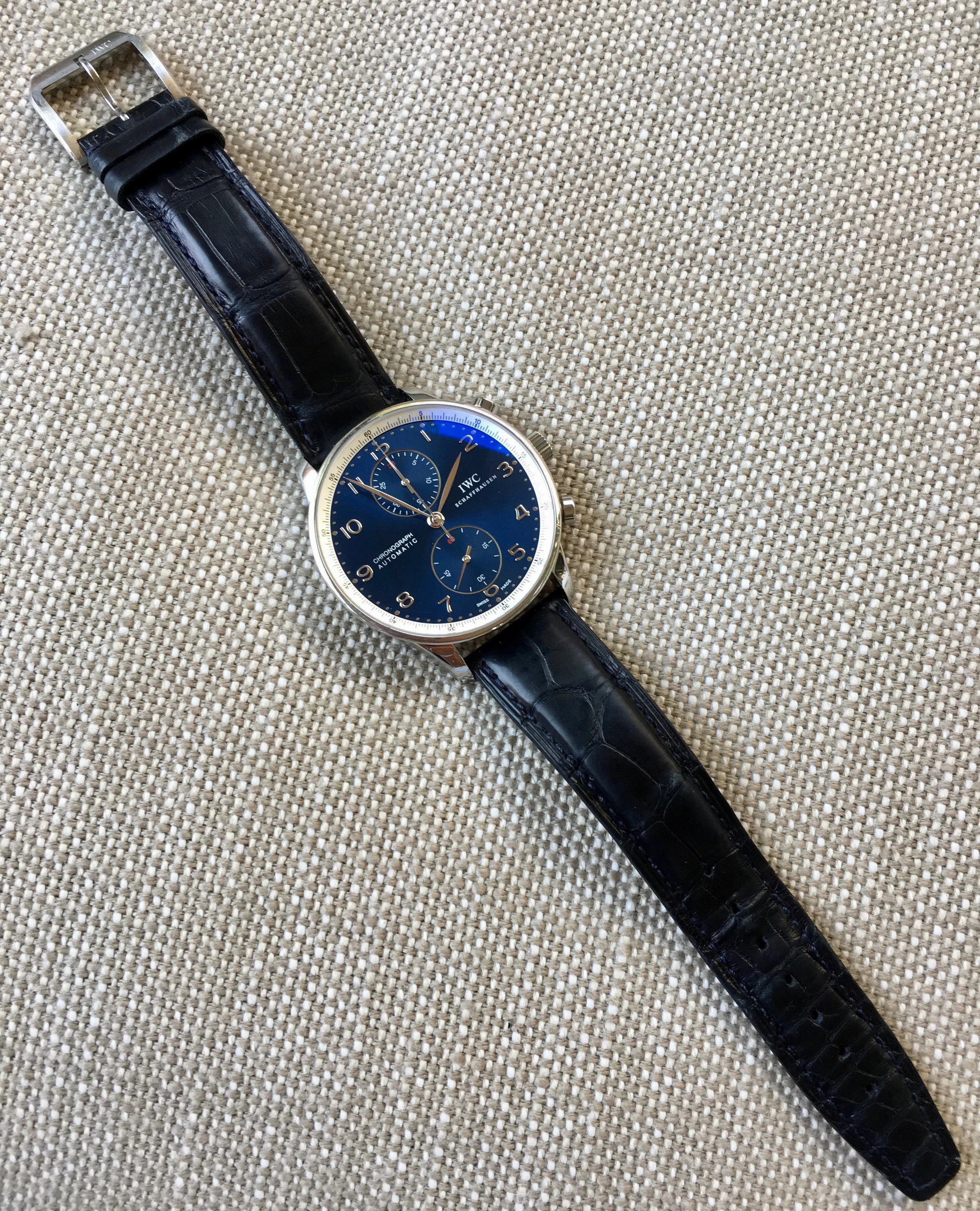 IWC Portuguese 371432 Chronograph Laureus Foundation Edition Automatic Wristwatch