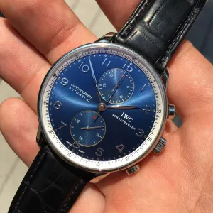 IWC Portuguese 371432 Chronograph Laureus Foundation Edition Automatic Wristwatch