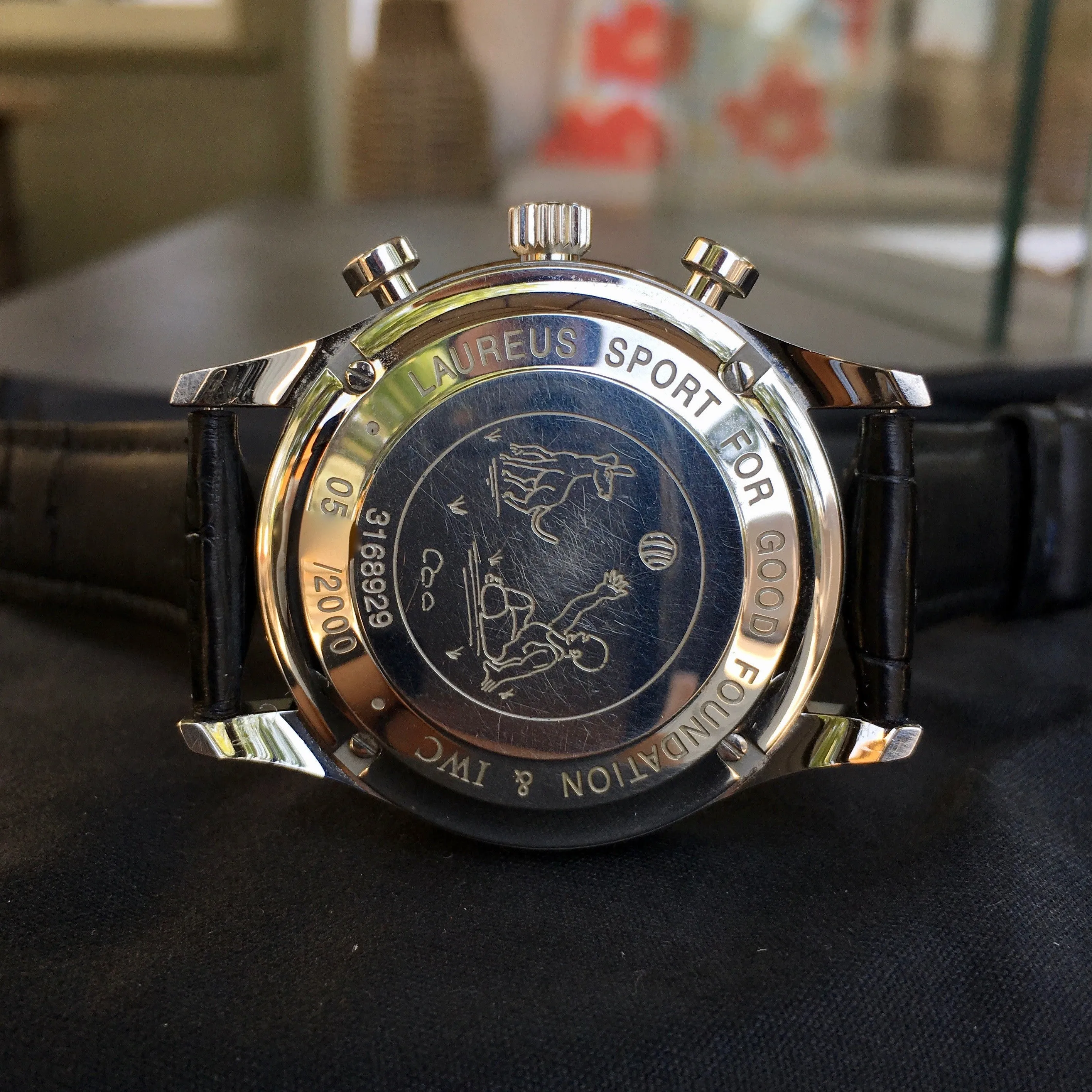 IWC Portuguese 371432 Chronograph Laureus Foundation Edition Automatic Wristwatch