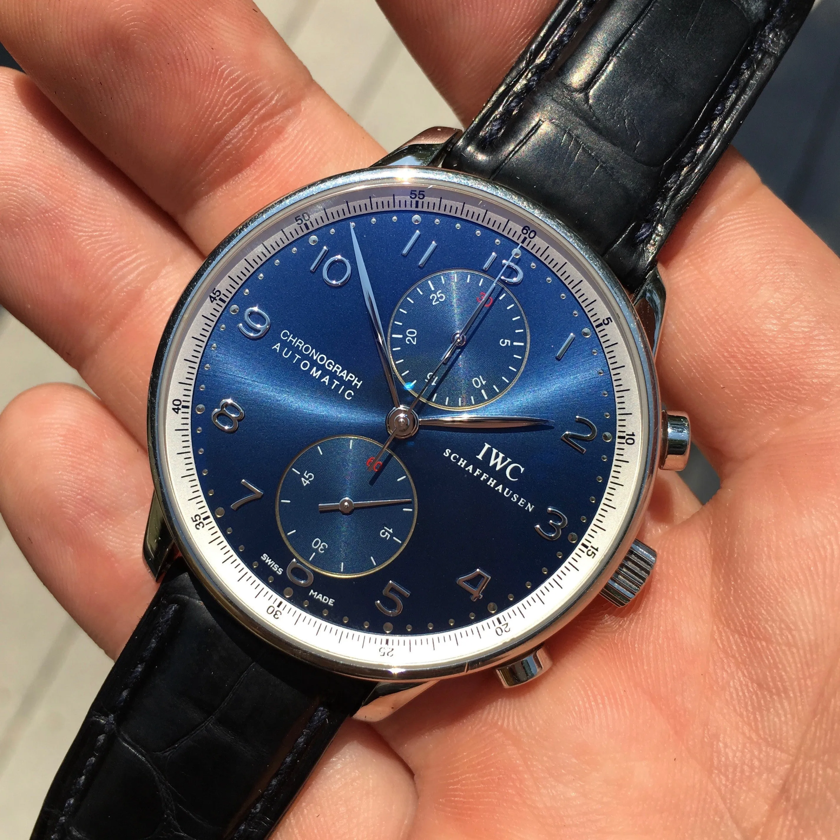 IWC Portuguese 371432 Chronograph Laureus Foundation Edition Automatic Wristwatch