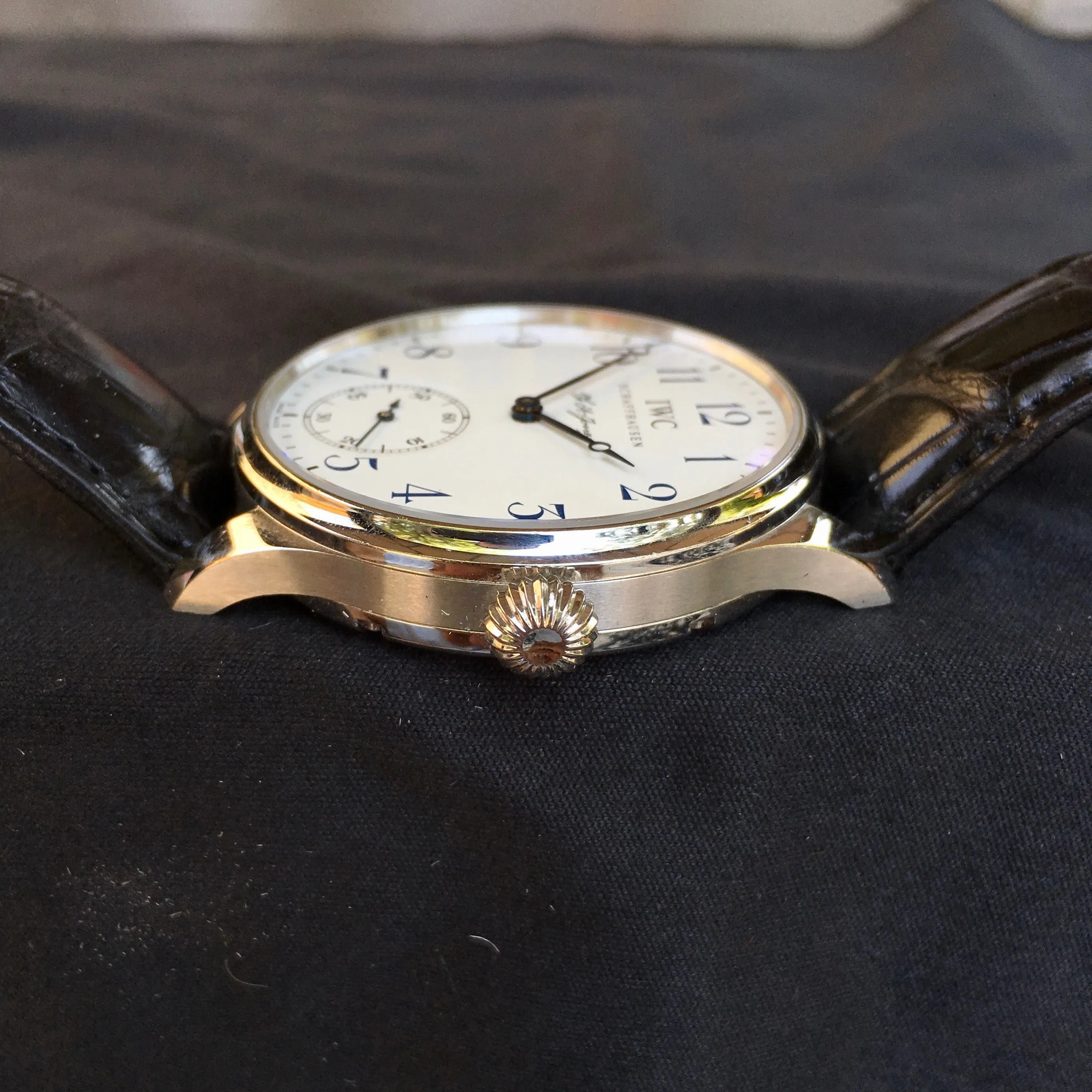 IWC Portuguese F.A. Jones 5442 Limited Edition 42mm Manual Wind Enamel Wristwatch