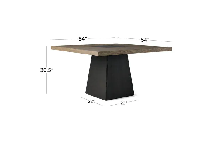 Jessica 54" Square Dining Bench Set (5 pieces)