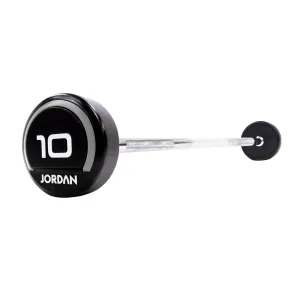 JORDAN® Urethane Barbells - Straight Bars (Grey) CLEARANCE