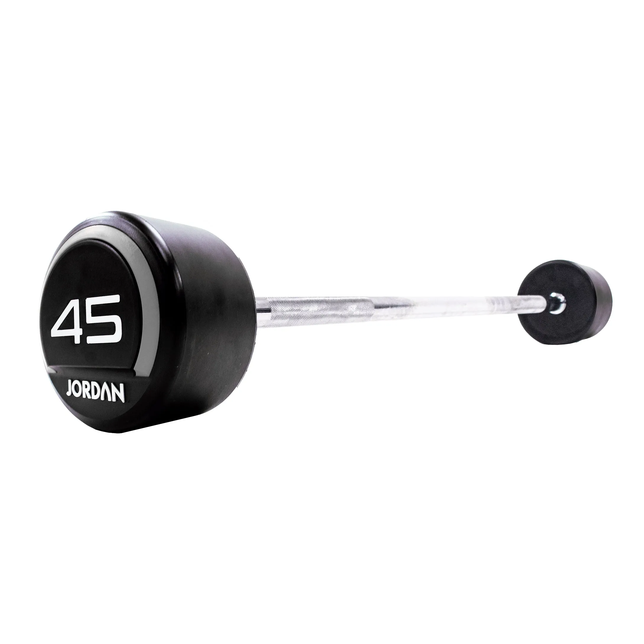 JORDAN® Urethane Barbells - Straight Bars (Grey) CLEARANCE