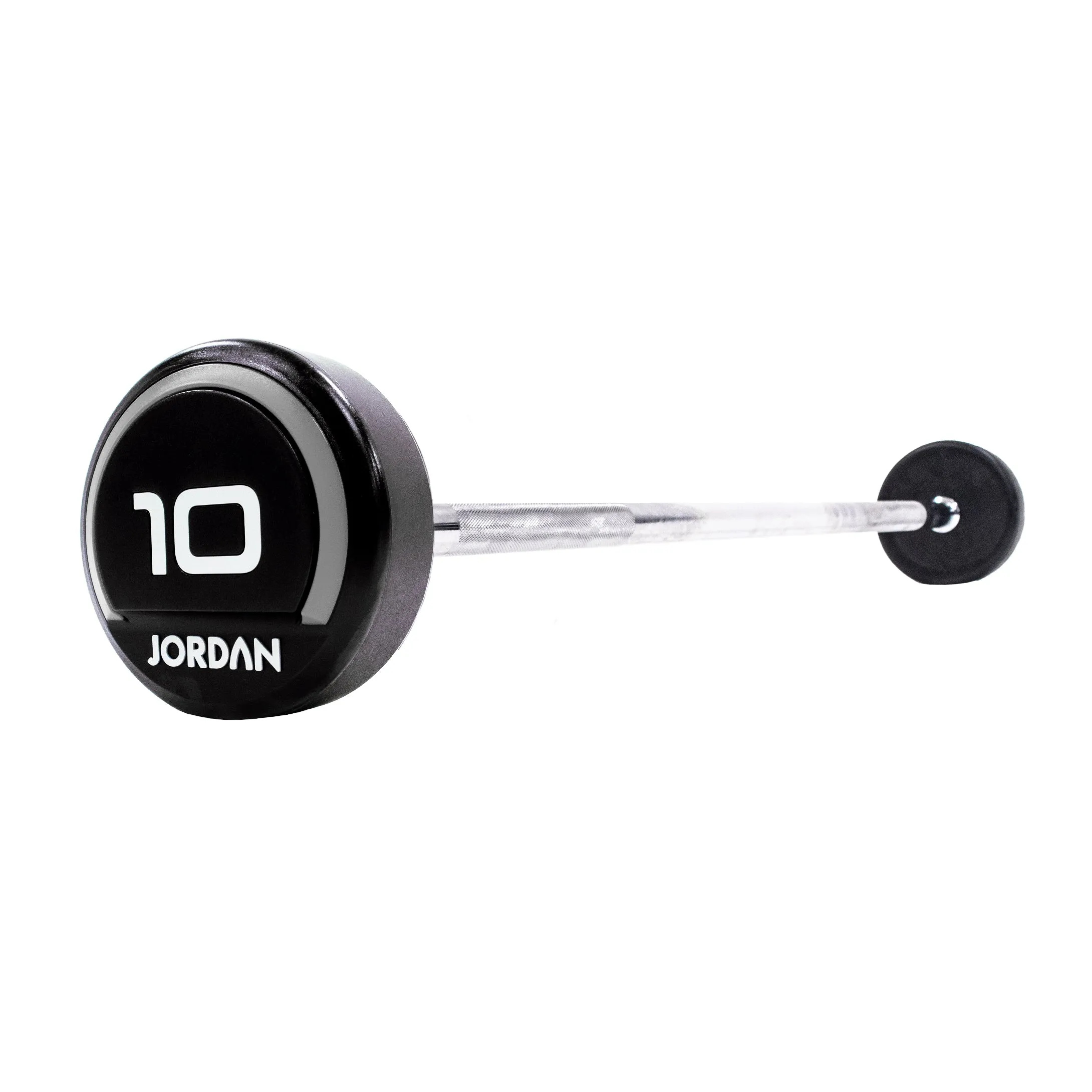 JORDAN® Urethane Barbells - Straight Bars (Grey) CLEARANCE