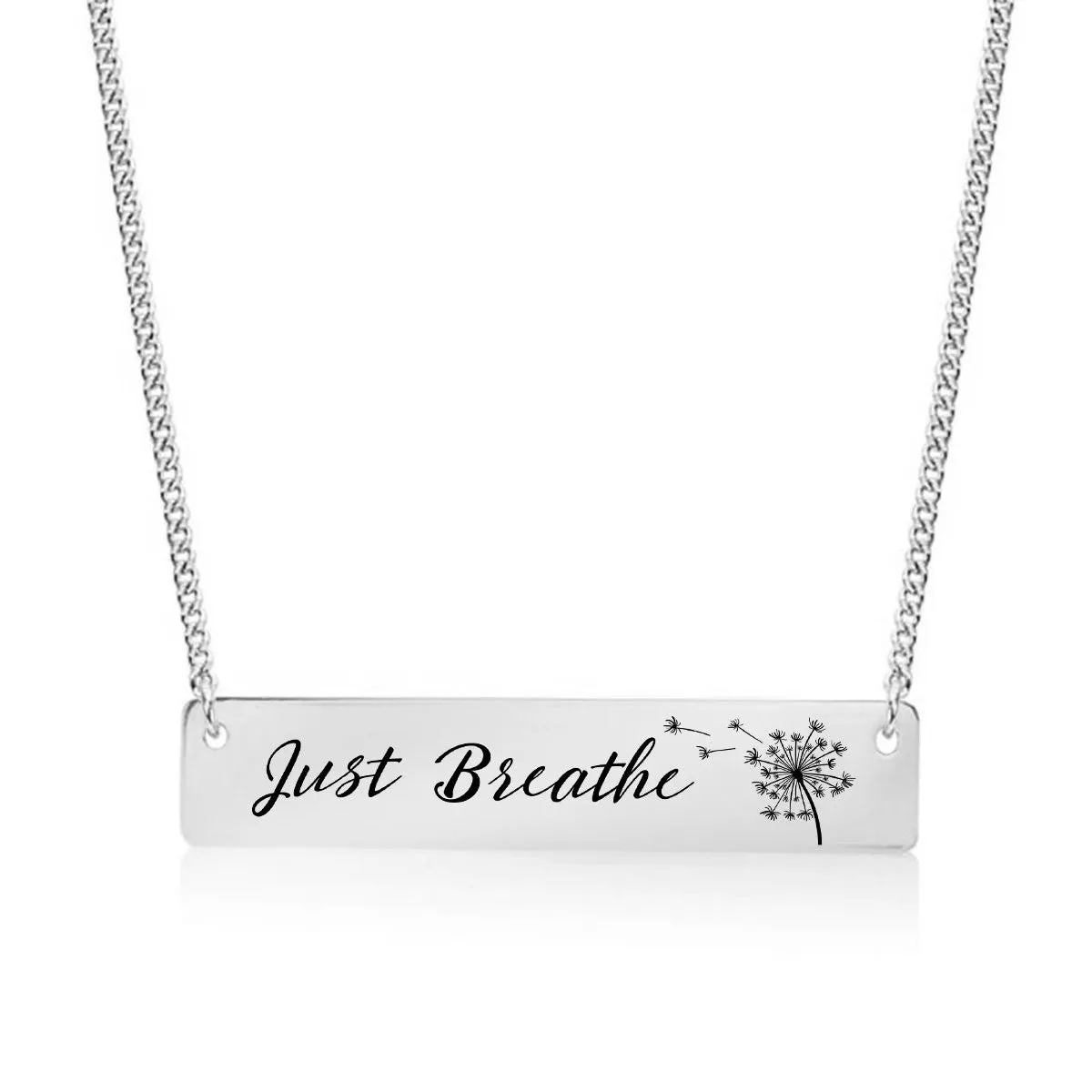 Just Breathe Gold / Silver Bar Necklace