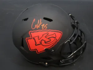 Kansas City Chiefs Clyde Edwards-Helaire Hand Signed Autographed Full-Size Replica Helmet with BECKETT COA