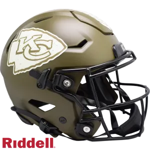 Kansas City Chiefs Helmet Riddell Authentic Full Size SpeedFlex Style Salute To Service