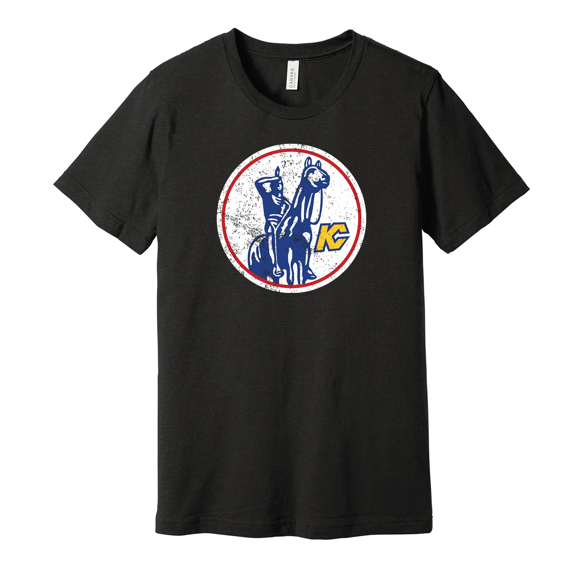 Kansas City Scouts Distressed Logo Shirt - Defunct Hockey Team - Celebrate Missouri Heritage and History - Hyper Than Hype