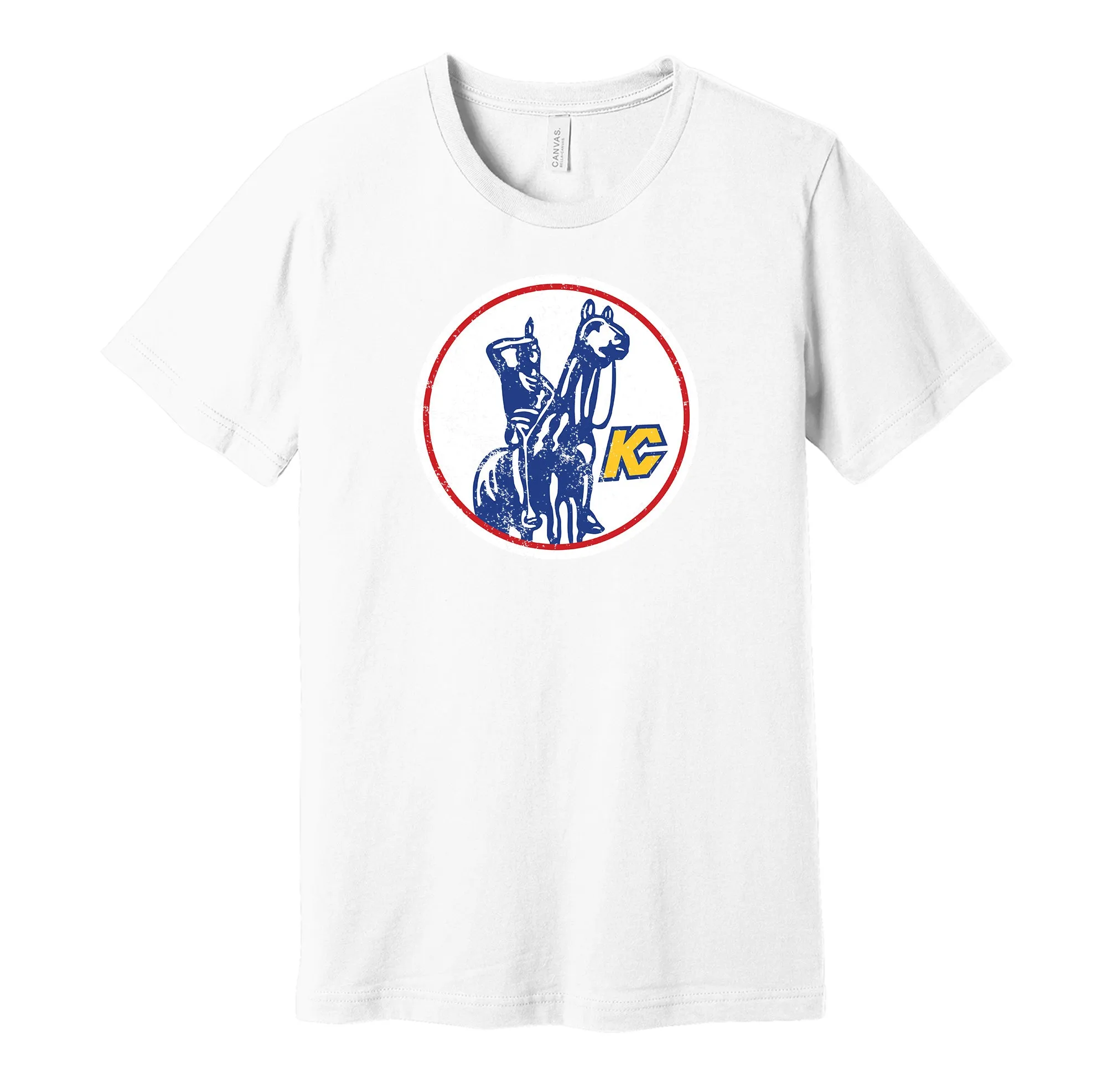 Kansas City Scouts Distressed Logo Shirt - Defunct Hockey Team - Celebrate Missouri Heritage and History - Hyper Than Hype