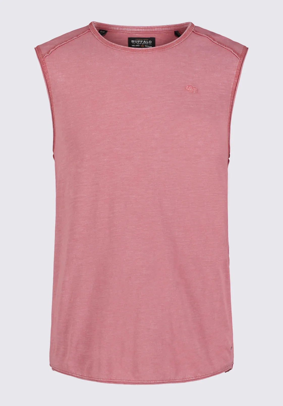 Karmola Men's Sleeveless Shirt in Mineral Red - BM24235
