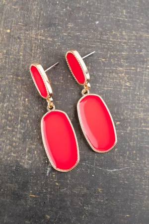 Kassandra Neon Pink Goldtone Earrings
