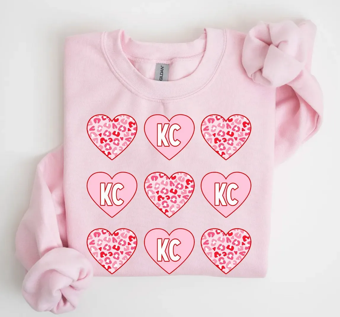 KC 9 Pink Leopard Hearts