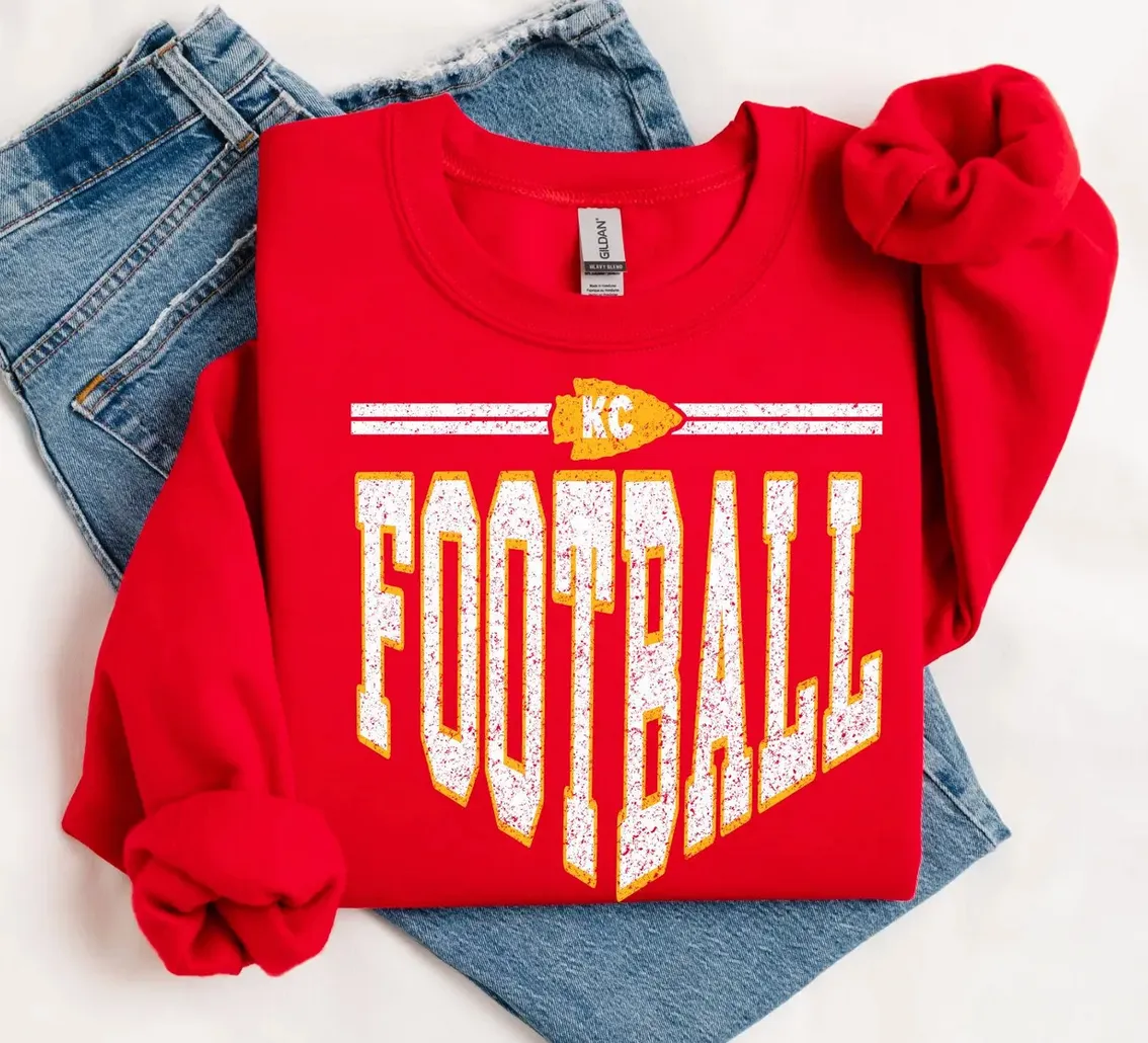 KC Football Arrow Down Distressed