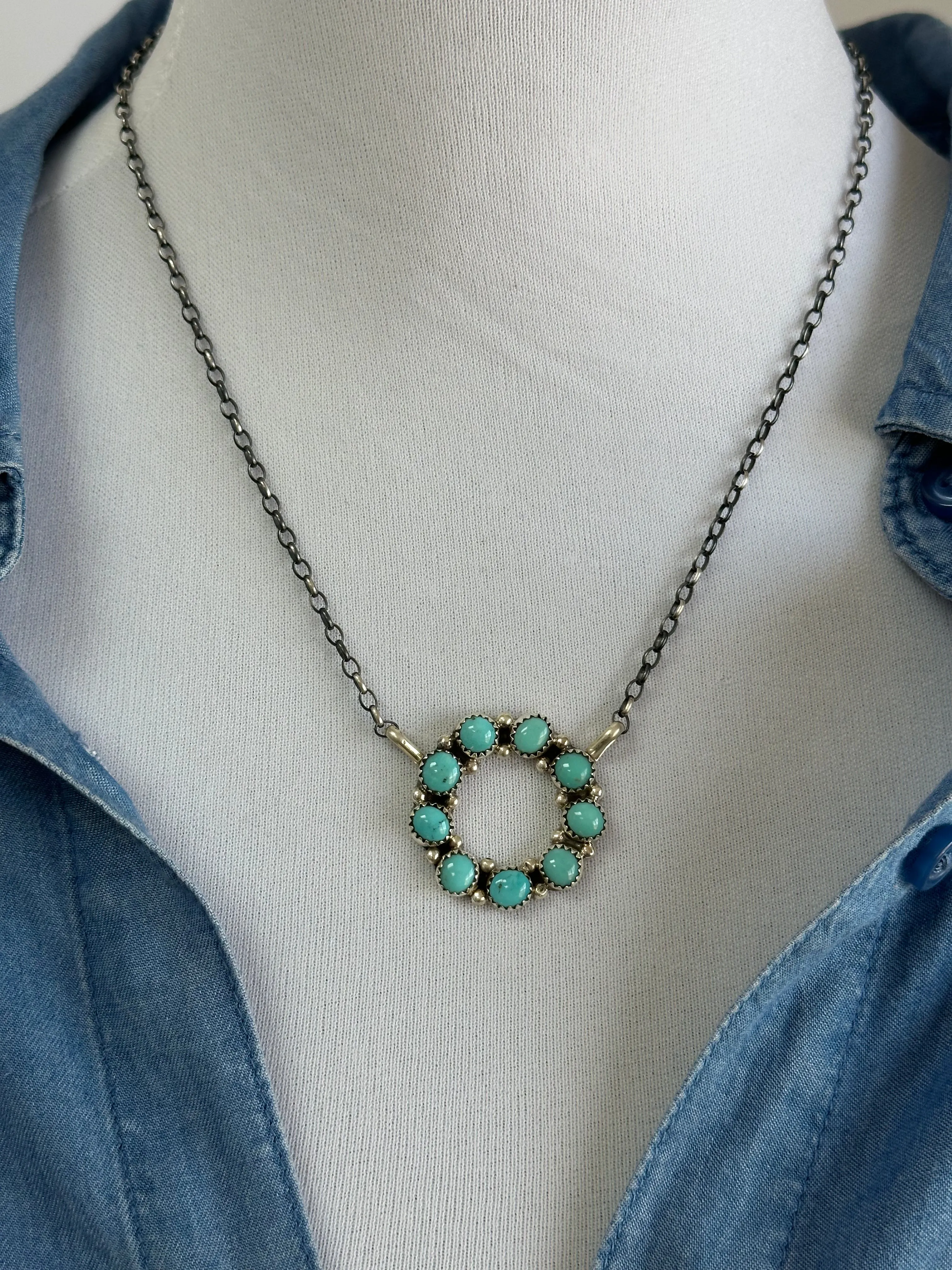 Kingman Cluster Necklace