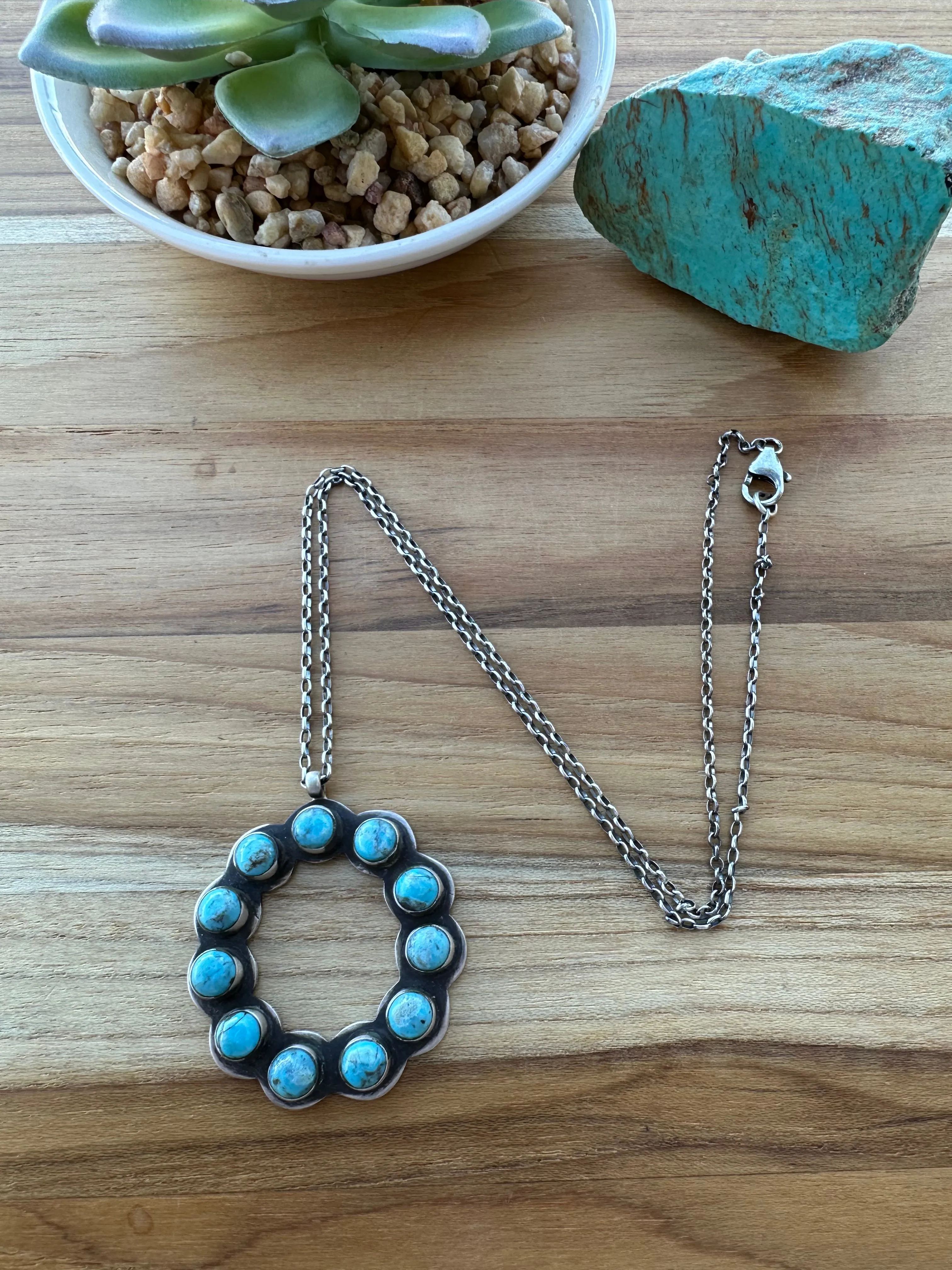 Kingman Cluster Necklace
