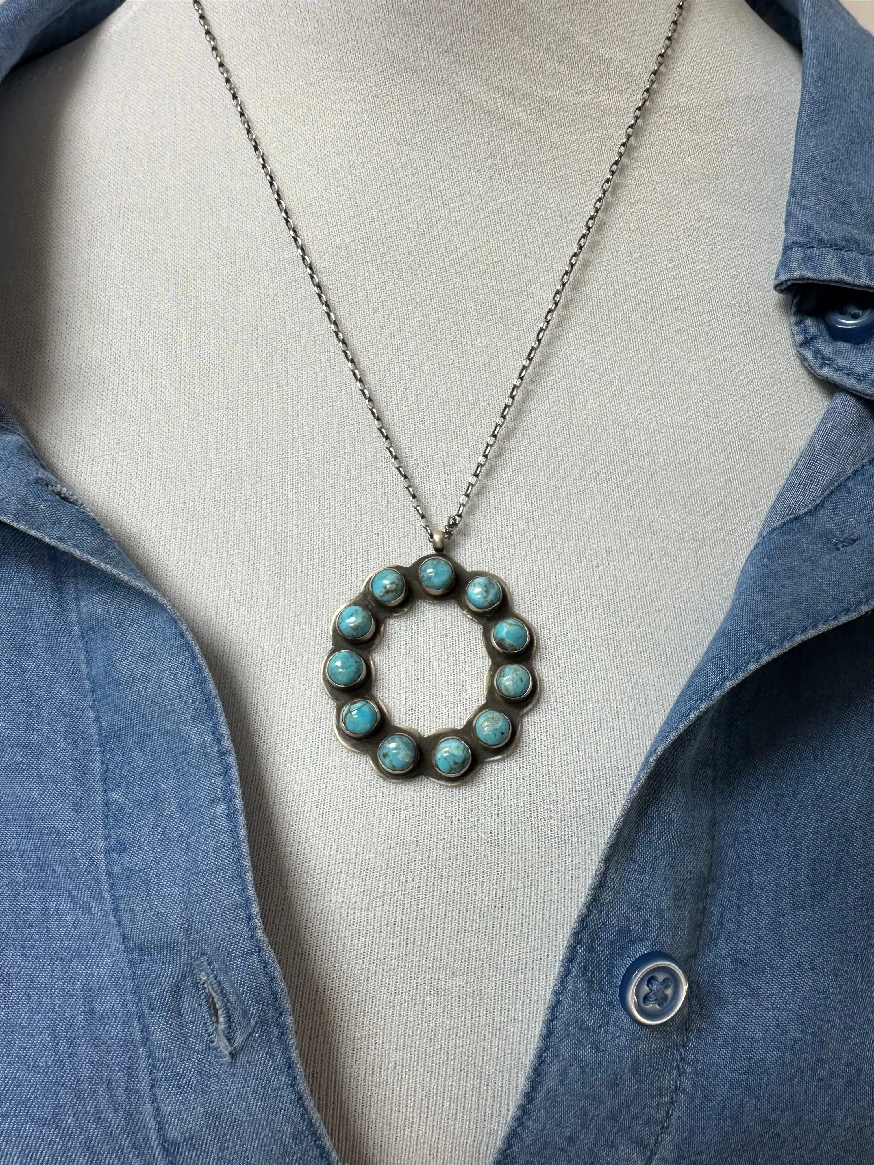 Kingman Cluster Necklace