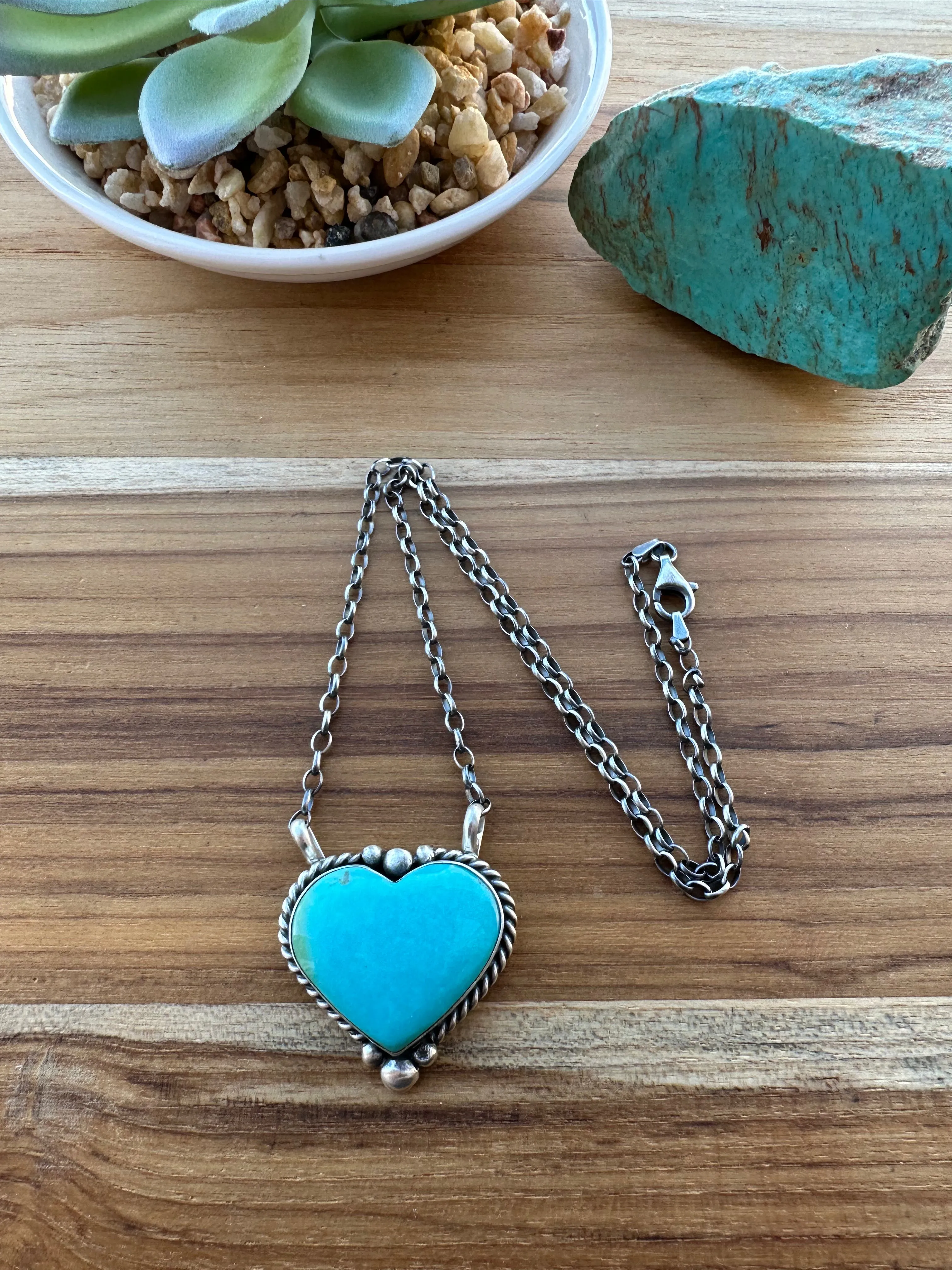 Kingman Heart Necklace