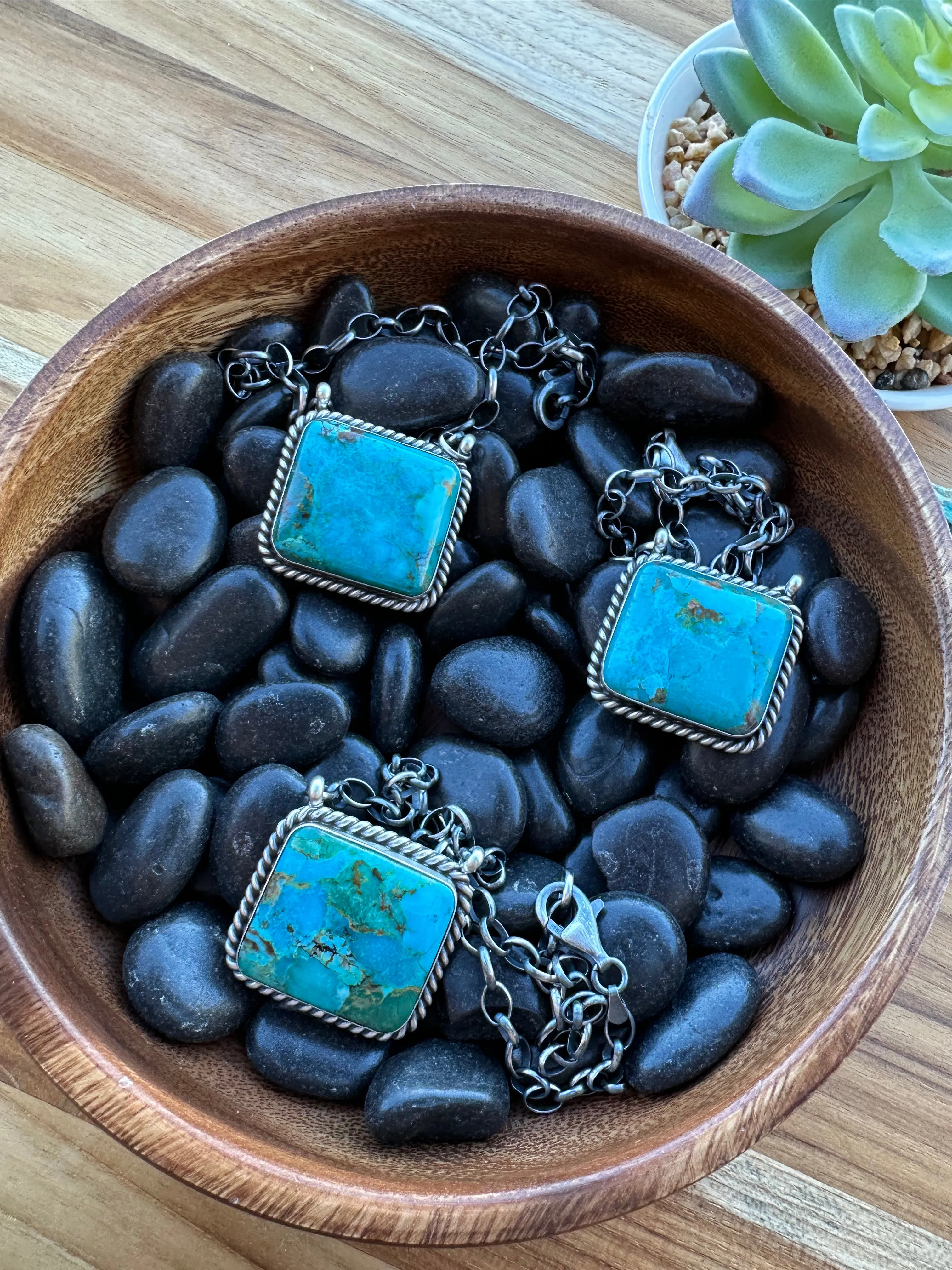 Kingman Square Necklace