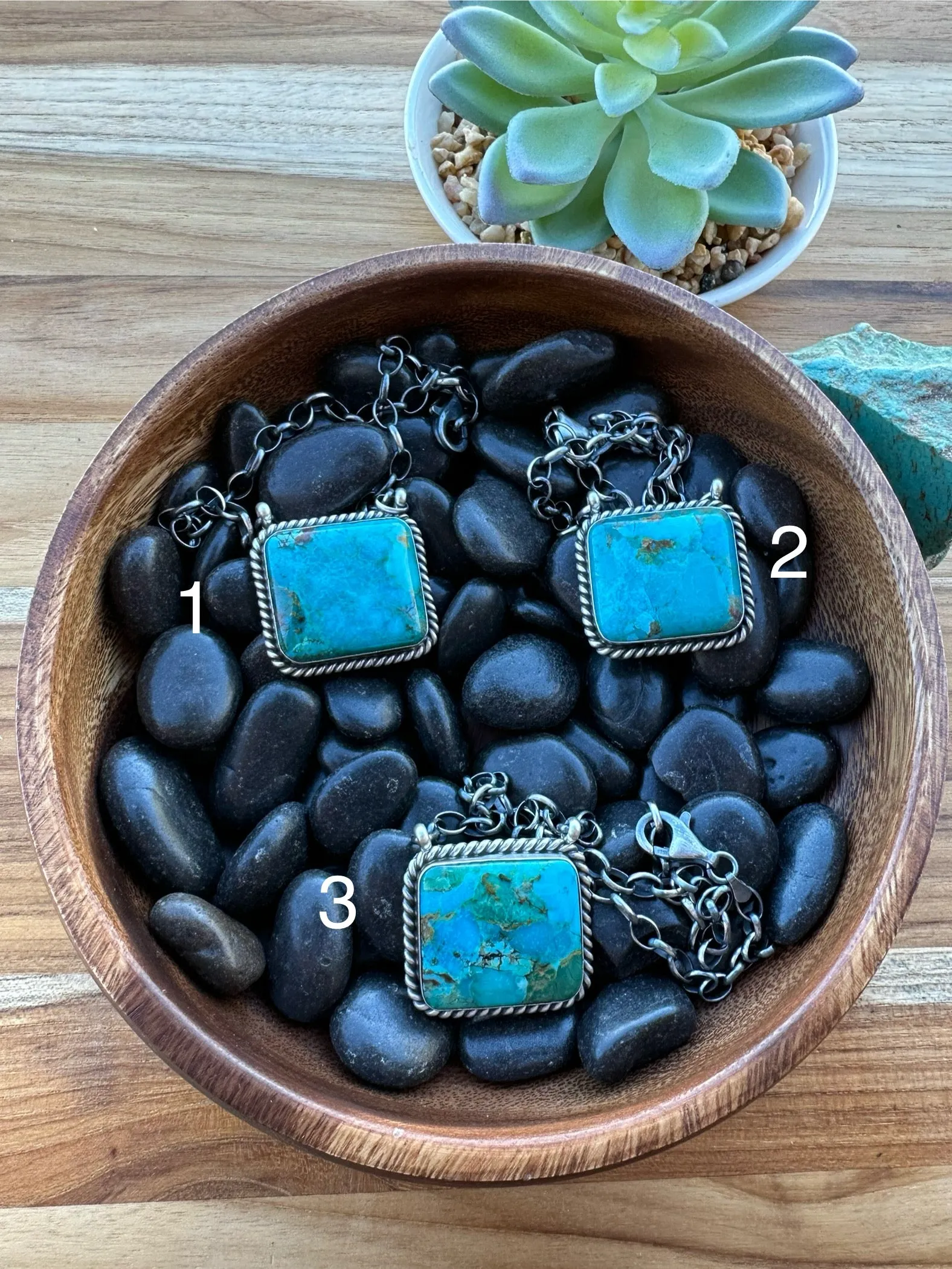 Kingman Square Necklace